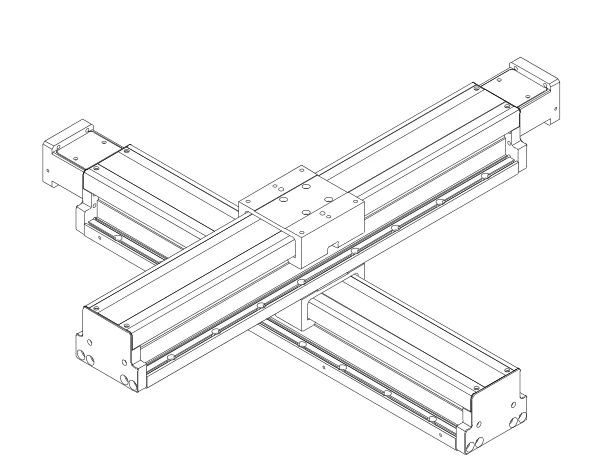 High Precision Customization XY Actuator Cross Combination 1000 mm Scope Aluminum Linear Motion Module Motorized Linear Stage