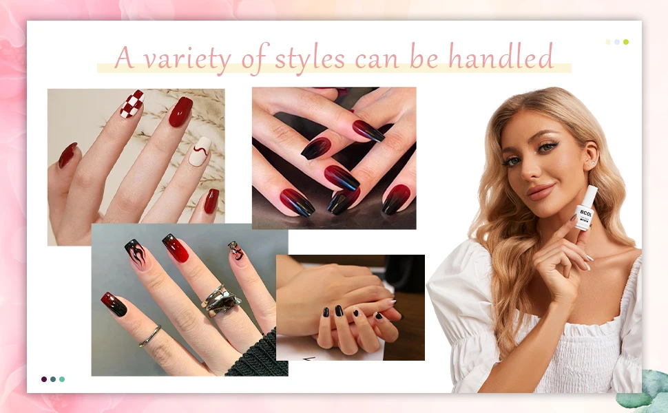 Bcol Wholesale ODM OEM Professional Effect Diamond Shinning Glitter UV Galaxy Nail Gel Polish MOQ 1Kg