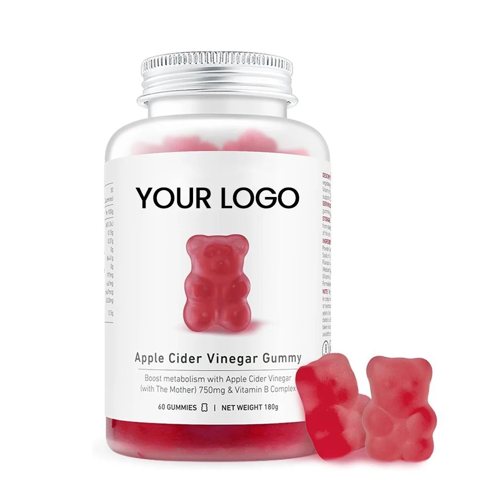 OEM ODM Factory Wholesale Promote Metabolism Weight Control Apple Cider Vinegar Gummies with Vitamin B