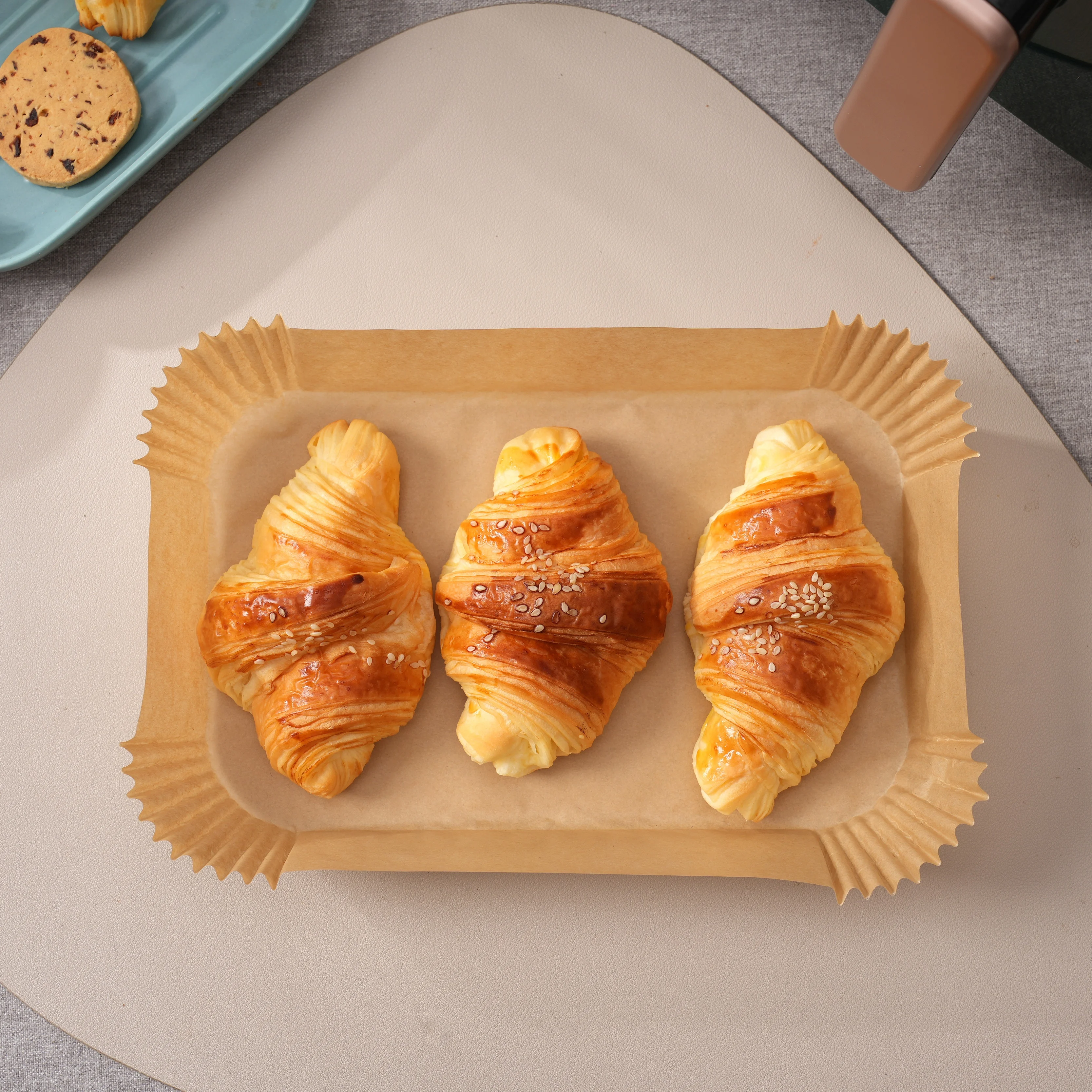 Hot Sale Air Fryer liner rectangle 8.6x5.5in  Air Fryer Parchment liner Ninja Gourmet Double Air Fryer accessory baking paper