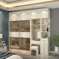 Professional Manufacturer Custom 200Cm Minimalist Wooden Closet Wardrobe Armarios De Cozinha