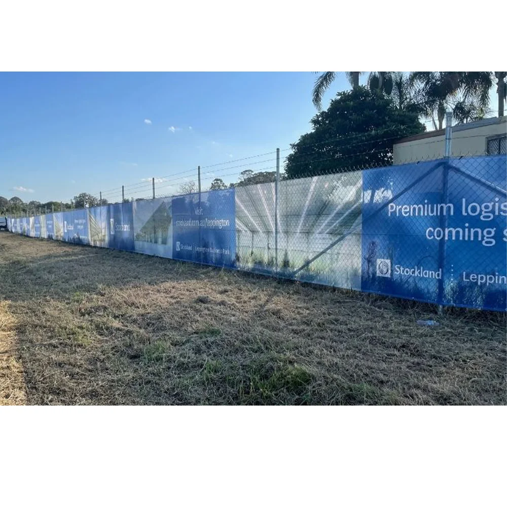 Any custom size brand promotions events venues top advertising ventilate shade mesh banner