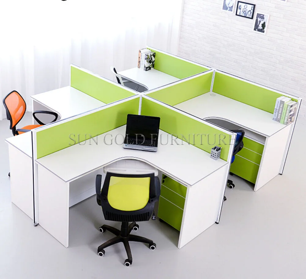 Modern Office Cubicles Factory Direct Modular customized Partition screen fabric Cubicle Office Workstation