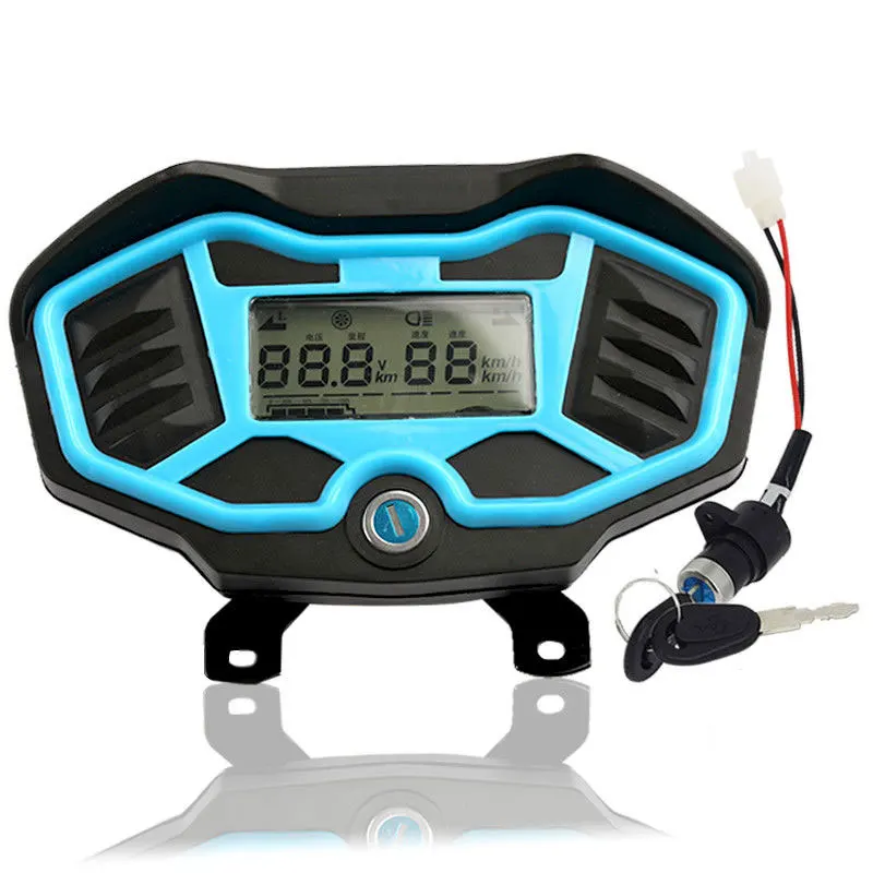 48V-72V Electric tricycle Motorcycle instrument LED LCD Display with speed and power displayed