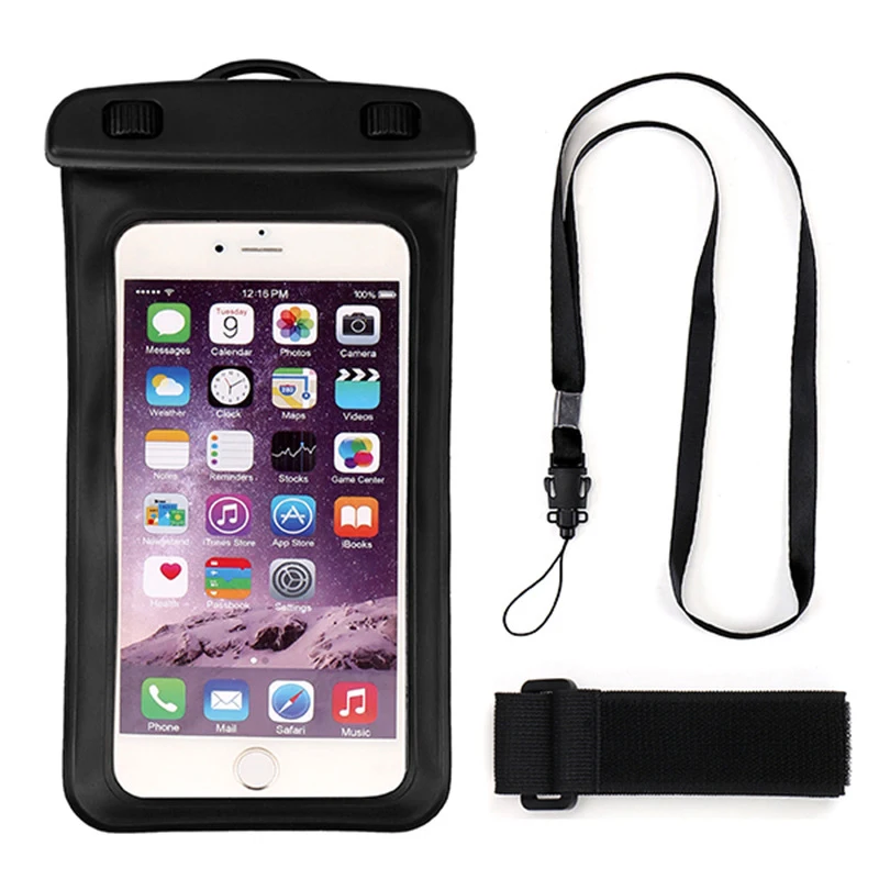Wholesale high quality outdoor water sports waterproof mobile phone pouch bag for x xr xs max 6 7 8 plus 11 12 pro max