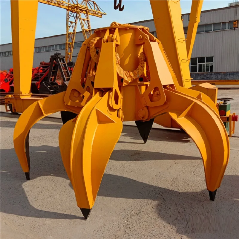 5 Ton Metal Crane Scrap Grab Bucket