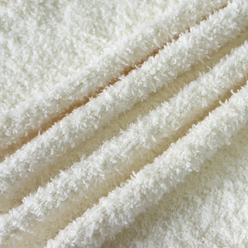 Winter Fluffy Sexy Women 3 Piece Sleepwear Lounge Set Cozy Knit Cardigan Crop Tank Tops Pants Soft Ladies Fuzzy Pajama Set