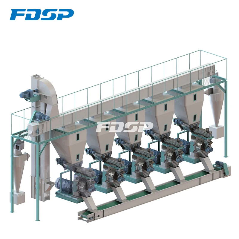 Palm Waste Pellet Making Process Plant For Biomass Fuel Burning