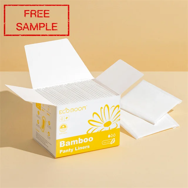 ECO BOOM sustainable ecological recycled compostable free sample disposable female distributor company menstrual pads