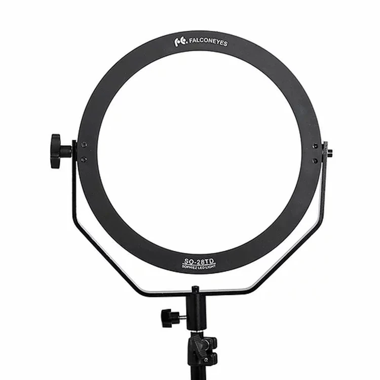Falcon Eyes SO-28TD Kit LED Video Light 28W LED Photografia Panel Lamp Round Soft Studio Light for Film Advertisement Shooting