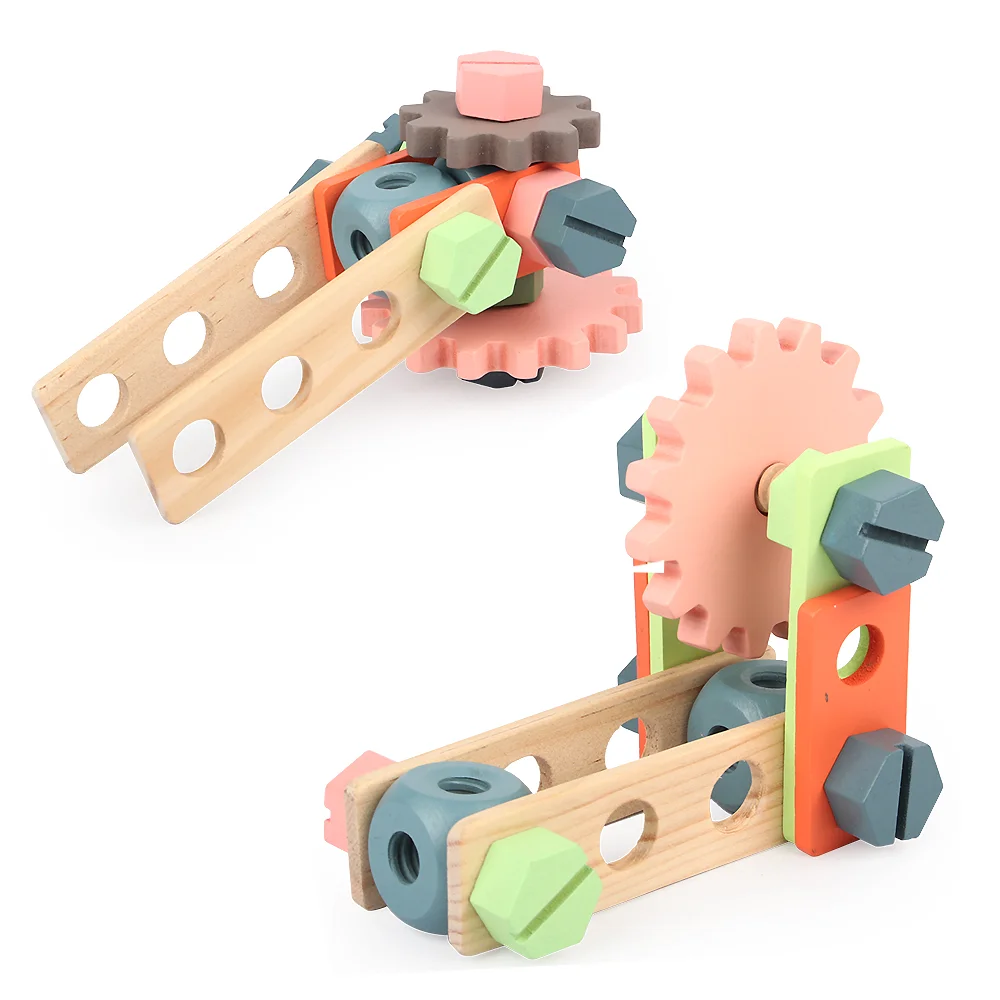 Funny Early Educational Tool Box Play Set Wooden Educational Kids Tool Set