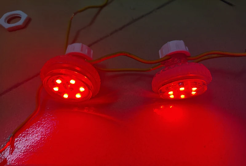 Amusement forain E14 ac24v rgb led rgb pixel 35mm led rgb auto program cabochon led