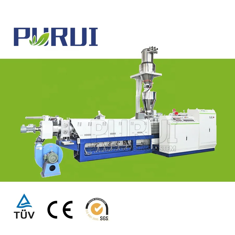 Polycarbonate recycling machine granulator Durable Automatic PC plastic recycling line PC pelletizing machine