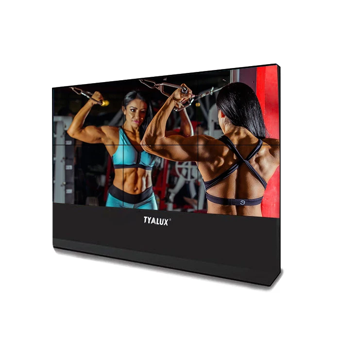 46 inch 3.5mm Bezel  4K 3x3 Seamless Advertising LCD Video Wall Screen with Systems