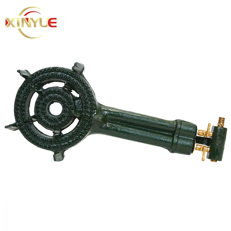 Manufacture Sales Portable Gas Wok Cooker Cast Iron Gas 2 Ring Burners