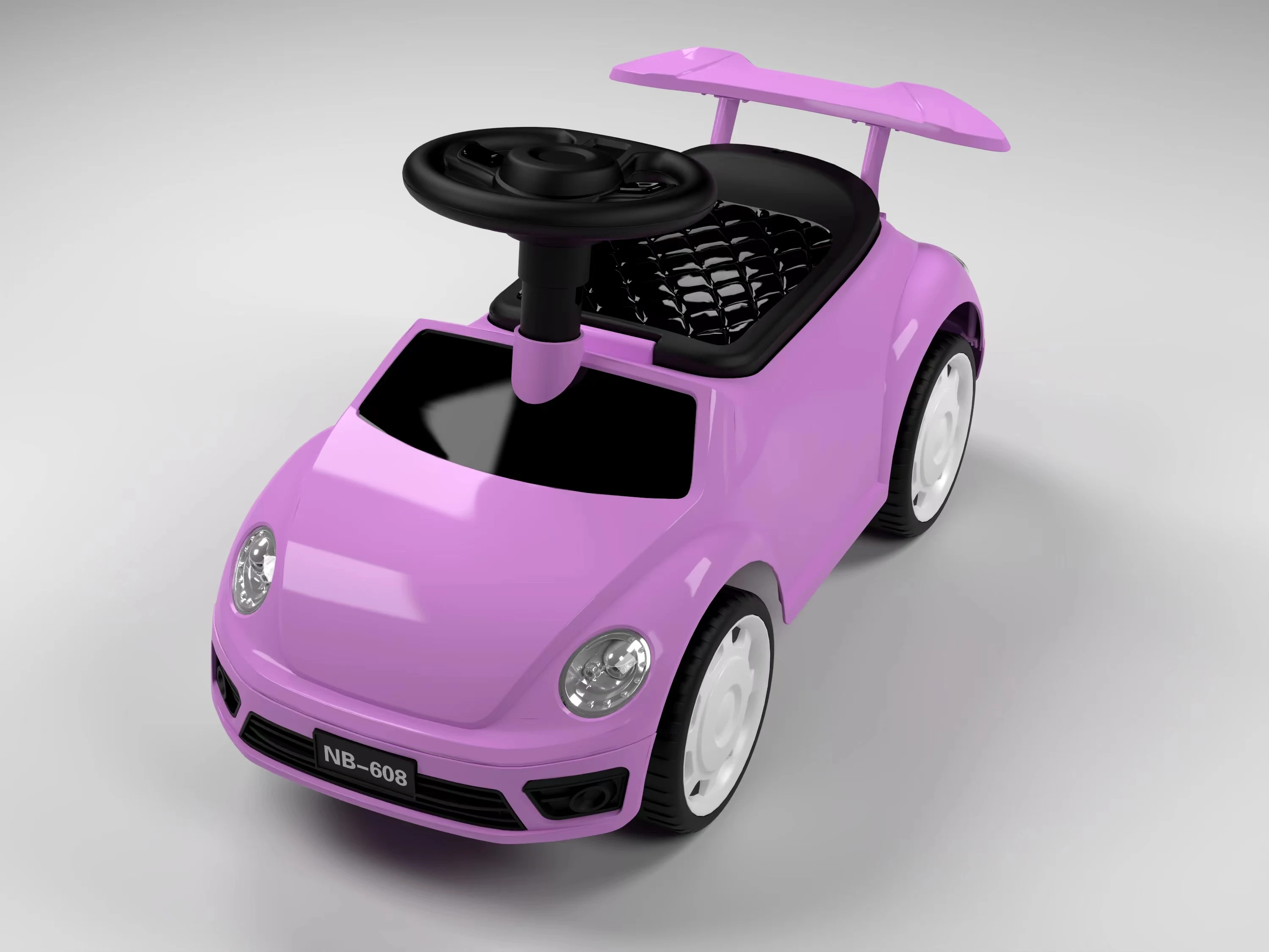 Wholesale cute remote control sliding baby car with safety design