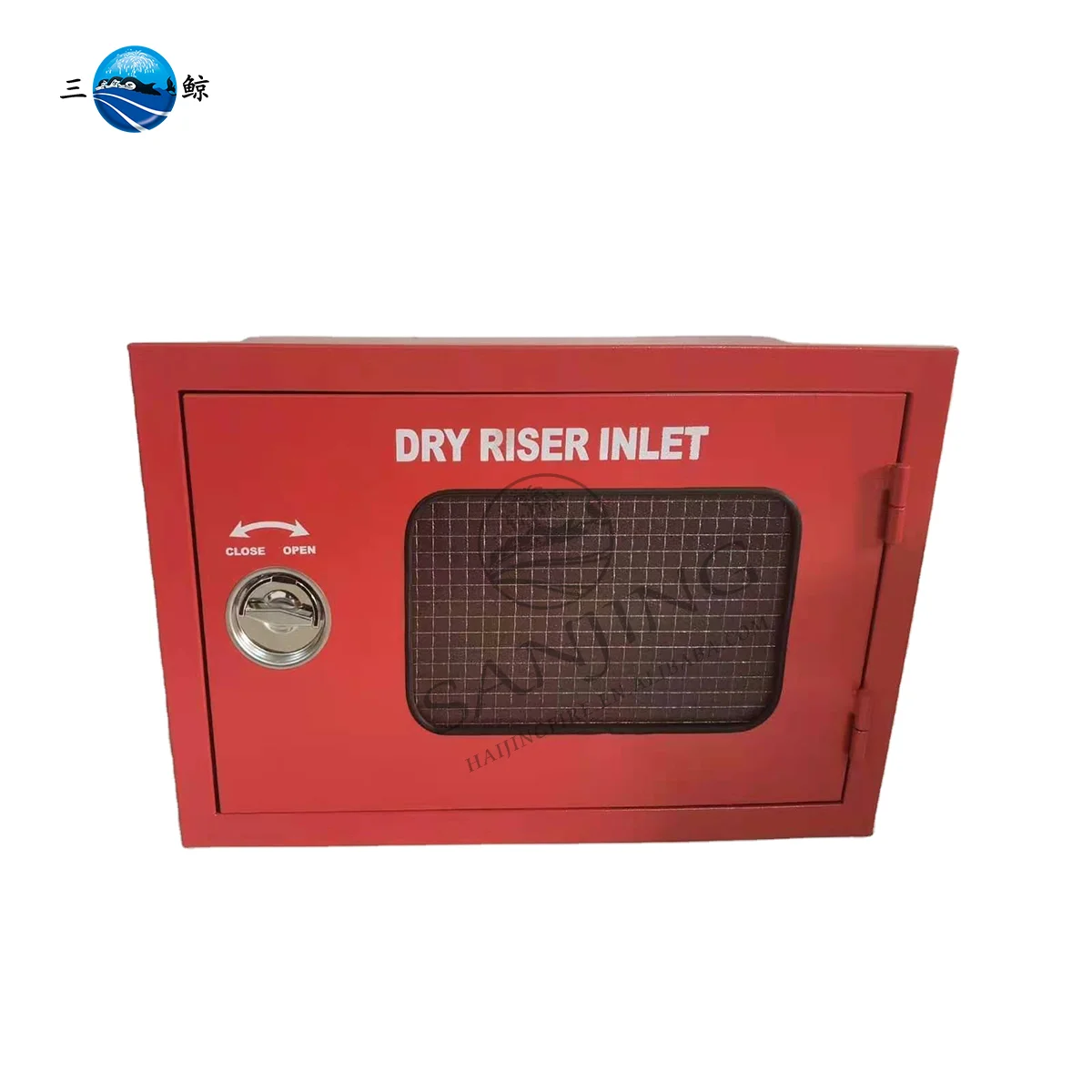 SANJING Breeching Впускной сухой стояк впускной пожарный шкаф со стальной проволочной стеклянной дверью