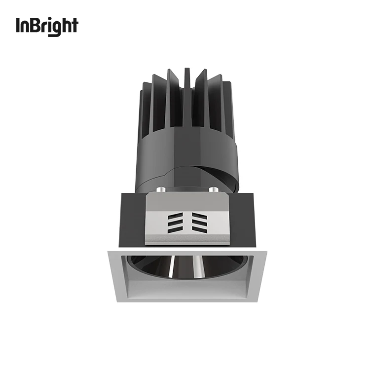 Die Casting Aluminium Flicker-free Downlight 8W 18W 25W Lens Cob Downlight Led Recessed Lighting Spot Lights Down Lights