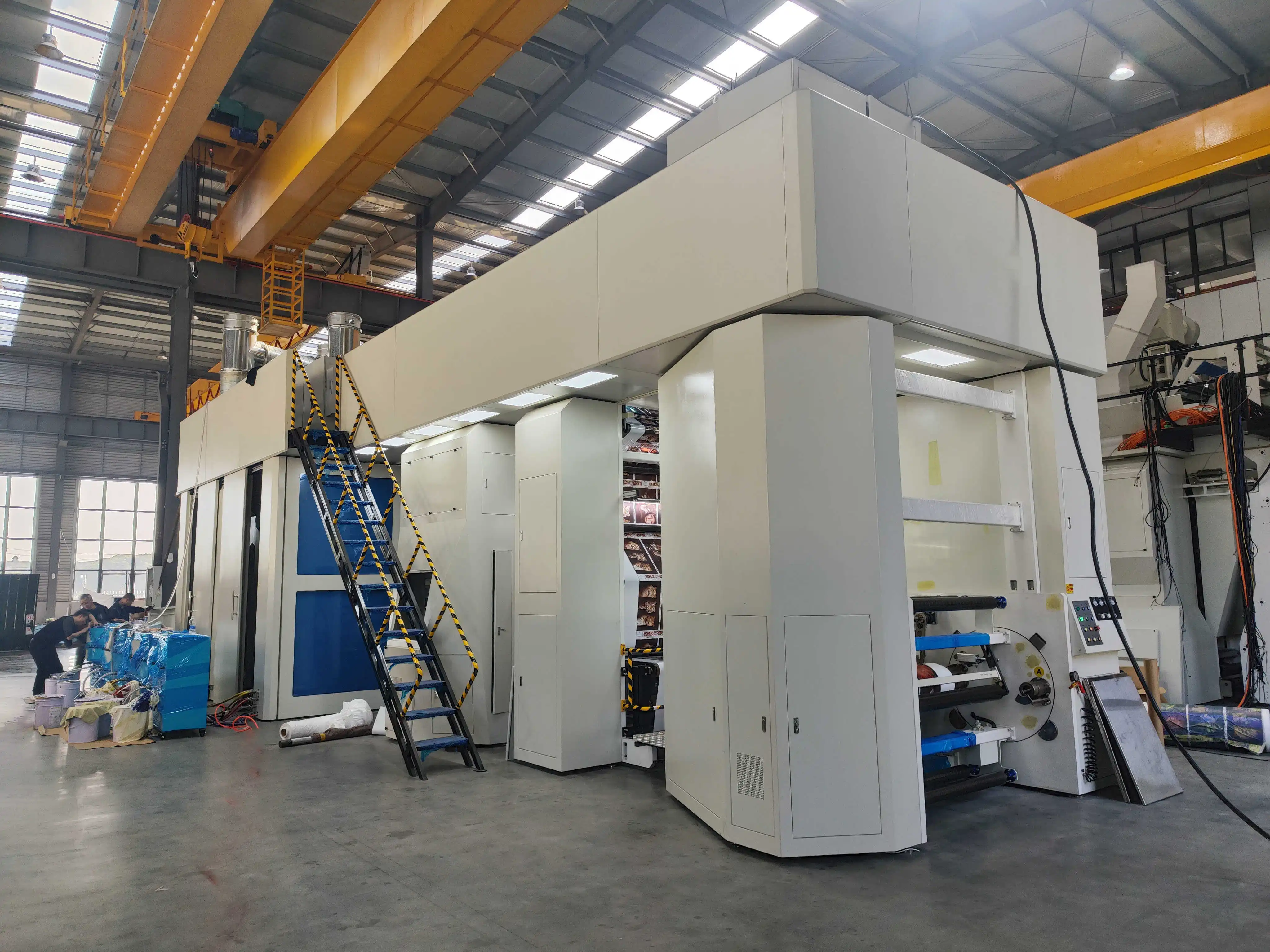 8 color flexographic CI Geaeless non-woven bag plastic film Flexographic printing press