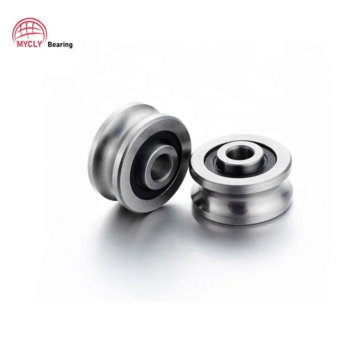 Large Stock U Groove Pulley Wheel Track Guide Roller Bearing SG25.2RS SG25-2RS SG25 Bearing