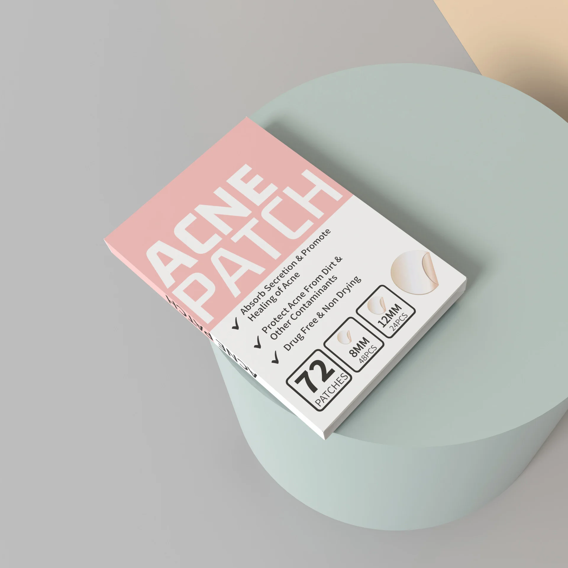 Private Label Tea Tree Oil Hydrocolloid Spot Dots Treatment Pimple Healing Acne Patch