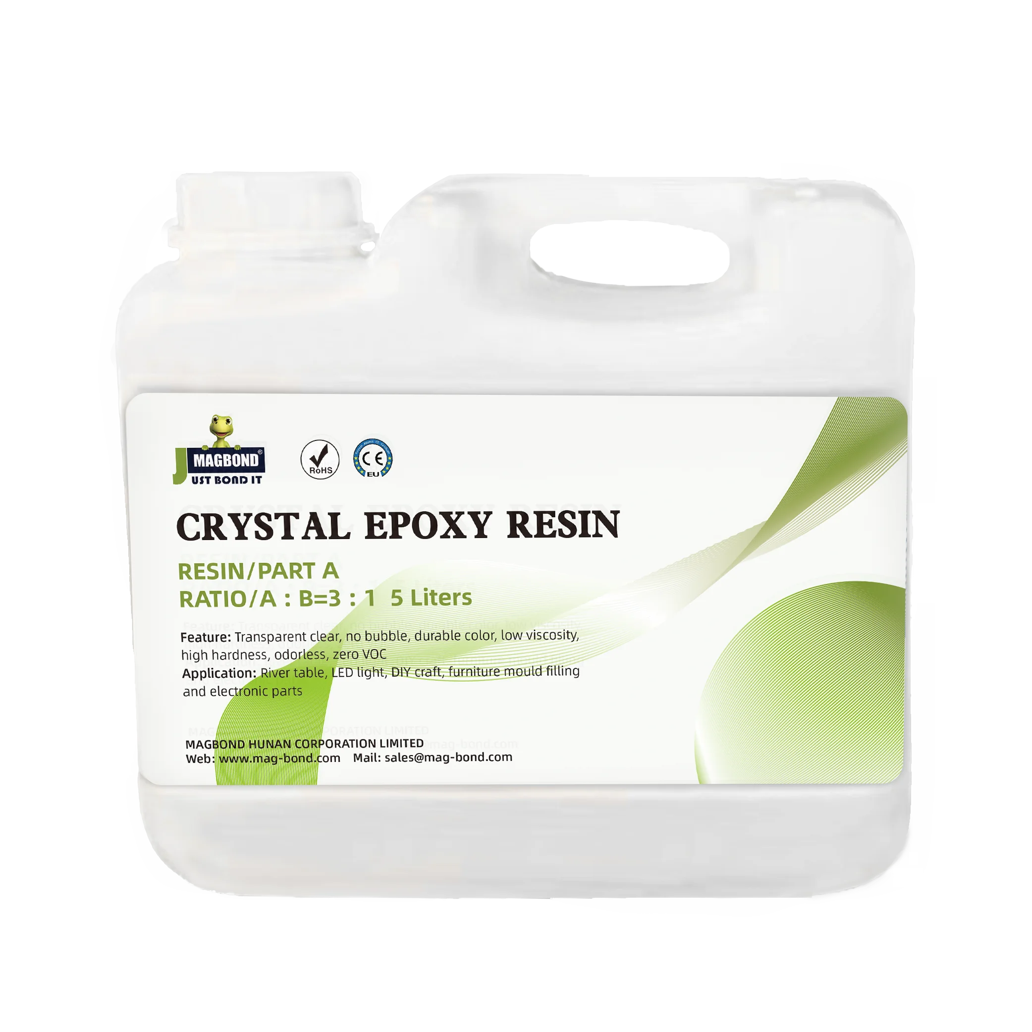 Покрытие из кристаллической эпоксидной смолы для речного стола, MG-128, прозрачная жидкость, УФ-стойкий, устойчивый к царапинам, высокая вязкость