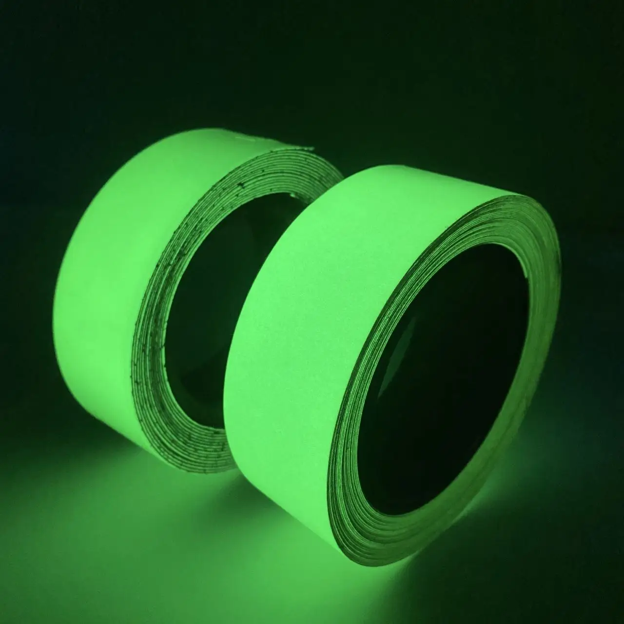 Outdoor green fluorescent glow tapes glow in the dark marker self luminous night tape