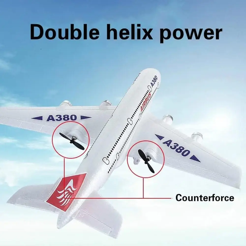 2024 toys epp foam rc airplane rc plane airbus a380 3ch kit 2.4g remote control aircraft Glider For Kids Boys