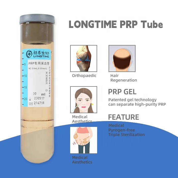 LONGTIME Blood Centrifuge Tube 30ml Separate Plasma Tube PRF CGF PRP for sales