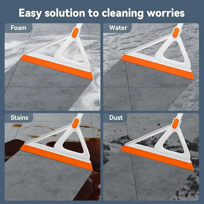 Multifunction Magic Silicone Squeegee Floor Rubber Broom Floor Cleaning Living Room Bathroom Glass Easy Dry Magic Sweeper