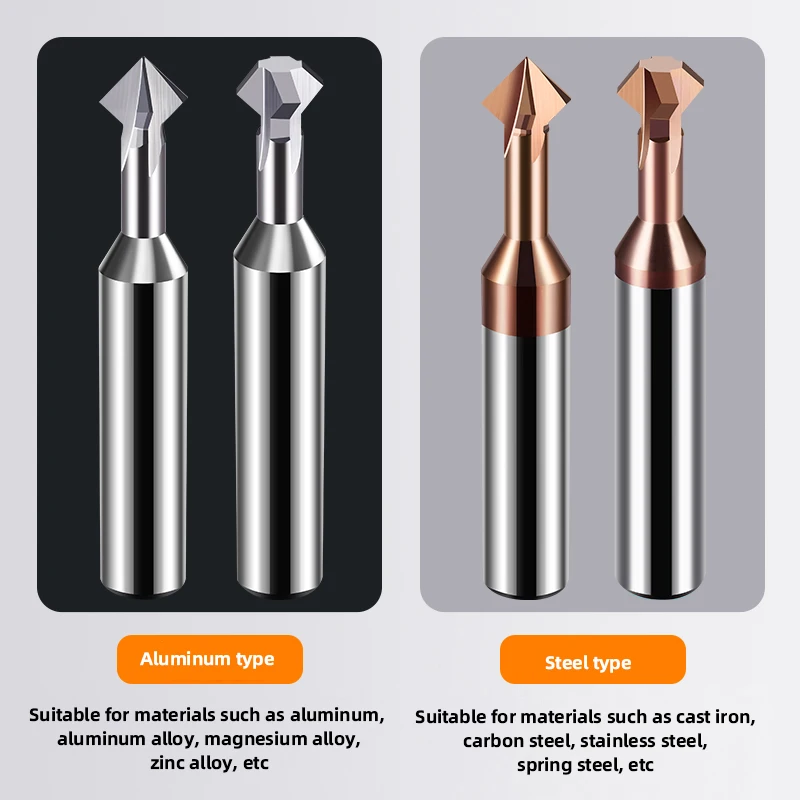 Carbide Milling Cutter 90 Degree Deburring Inner Hole Chamfer Tool Upper And Lower Chamfering Milling Cutter Tools