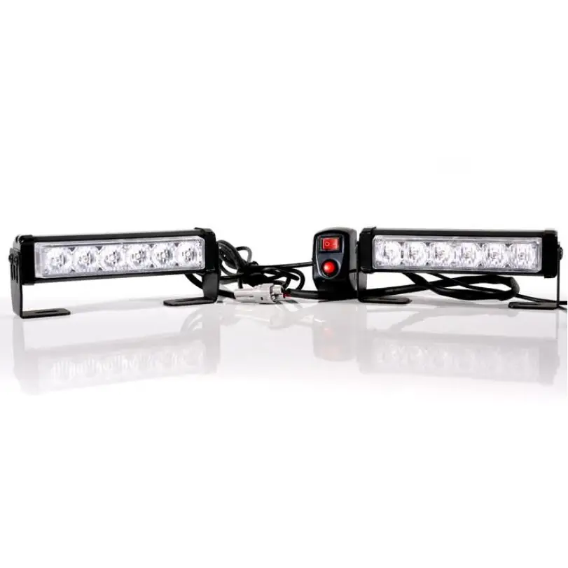 12W 12pcs 17.5cm flashing warning LED Grill warning light bar for Emergency Beacon Hazard Warning lights