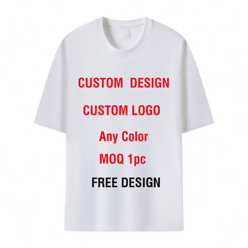 Wholesale Fashion Logo Usa Size Oversized t Shirt Man Unisex Cotton Custom T-Shirt Cheap Shipping Cost for Sale