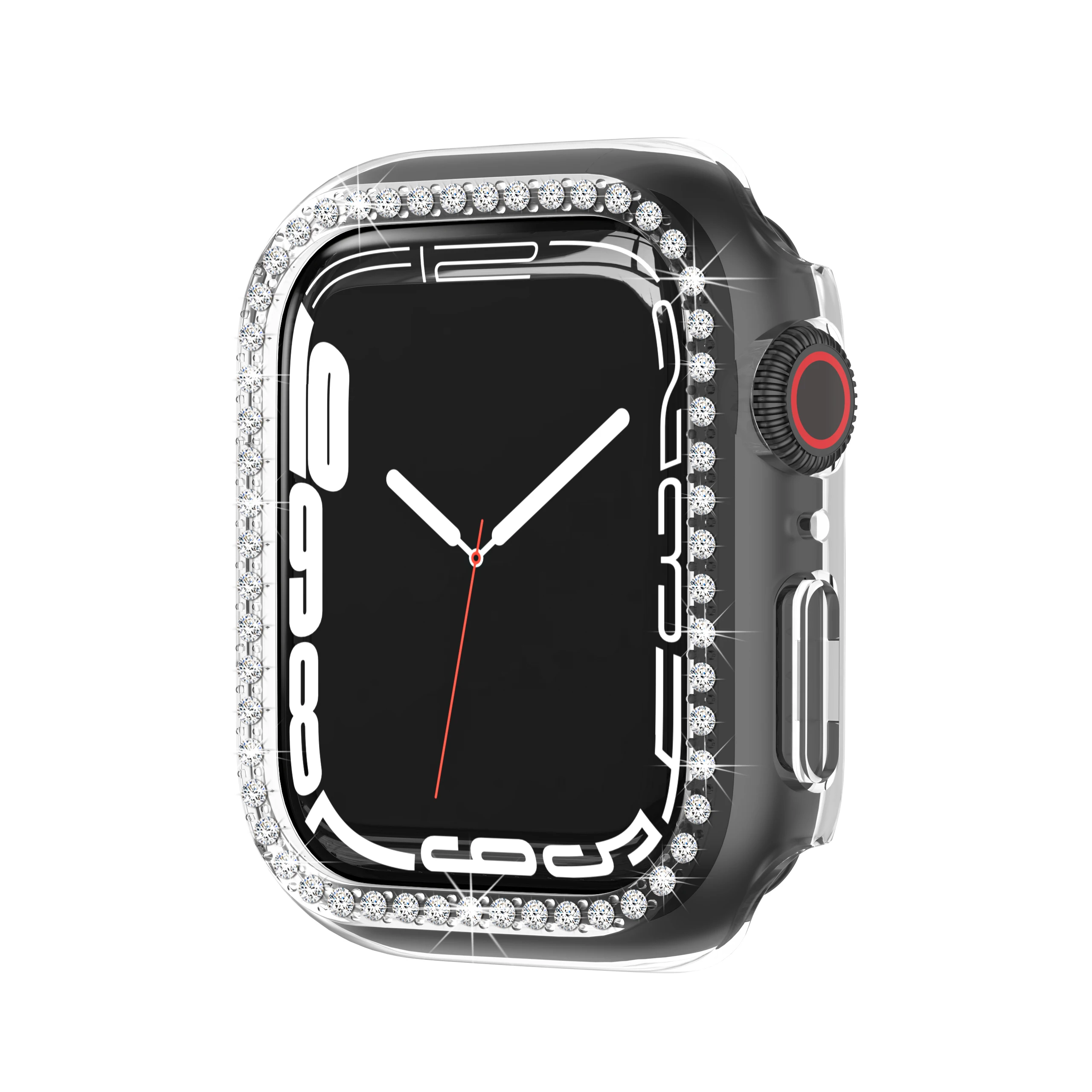 Роскошный чехол для часов Apple Watch 41 мм 45 ПК Алмазный наручных Iwatch серии 7 яркое