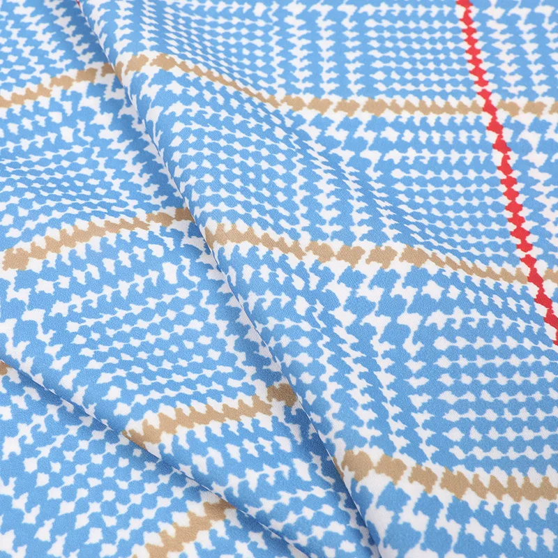 Wholesale SPH yarn women pants digital ity print chiffon fabric printed 100% polyester