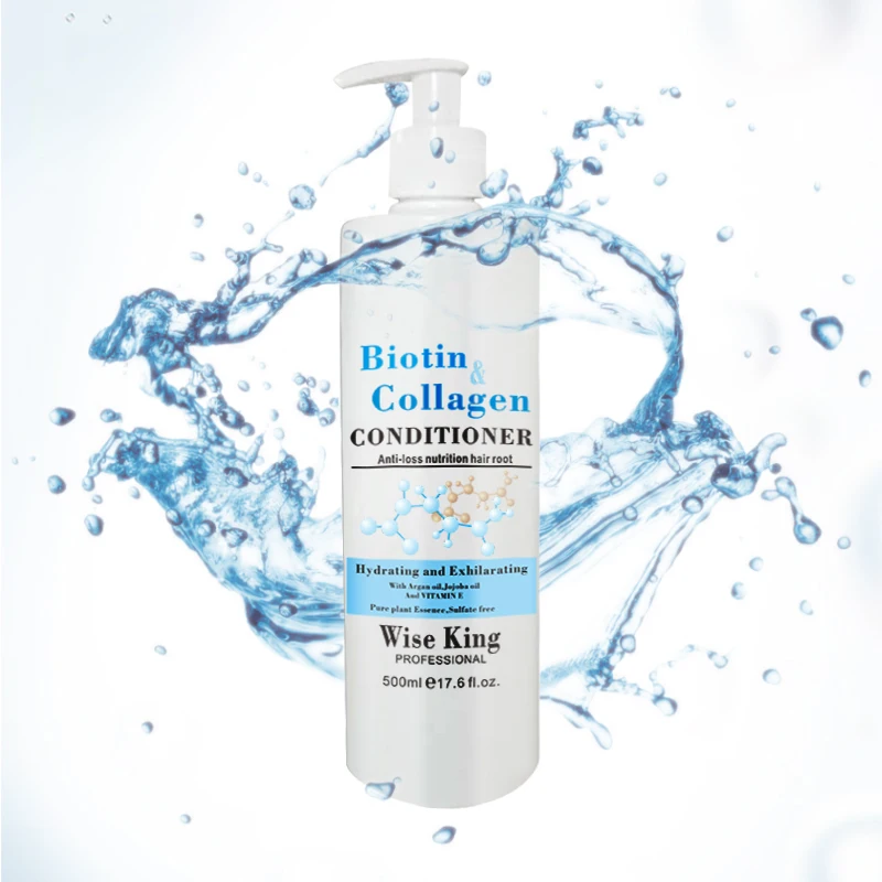 
Hot selling Organic Biotin&collagen hair conditioner treatment with Hydrolyzed Keratin and argan oil Replenish hair moisture 