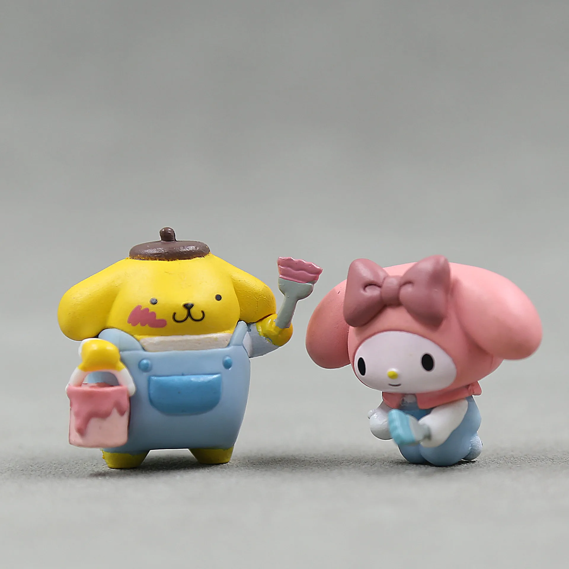 Wholesale Artist Home Decoration Lovely Kitty My Melody Cinnamoroll Kuromi Anime Japanese Cartoon Model Toy PVC Action Figure