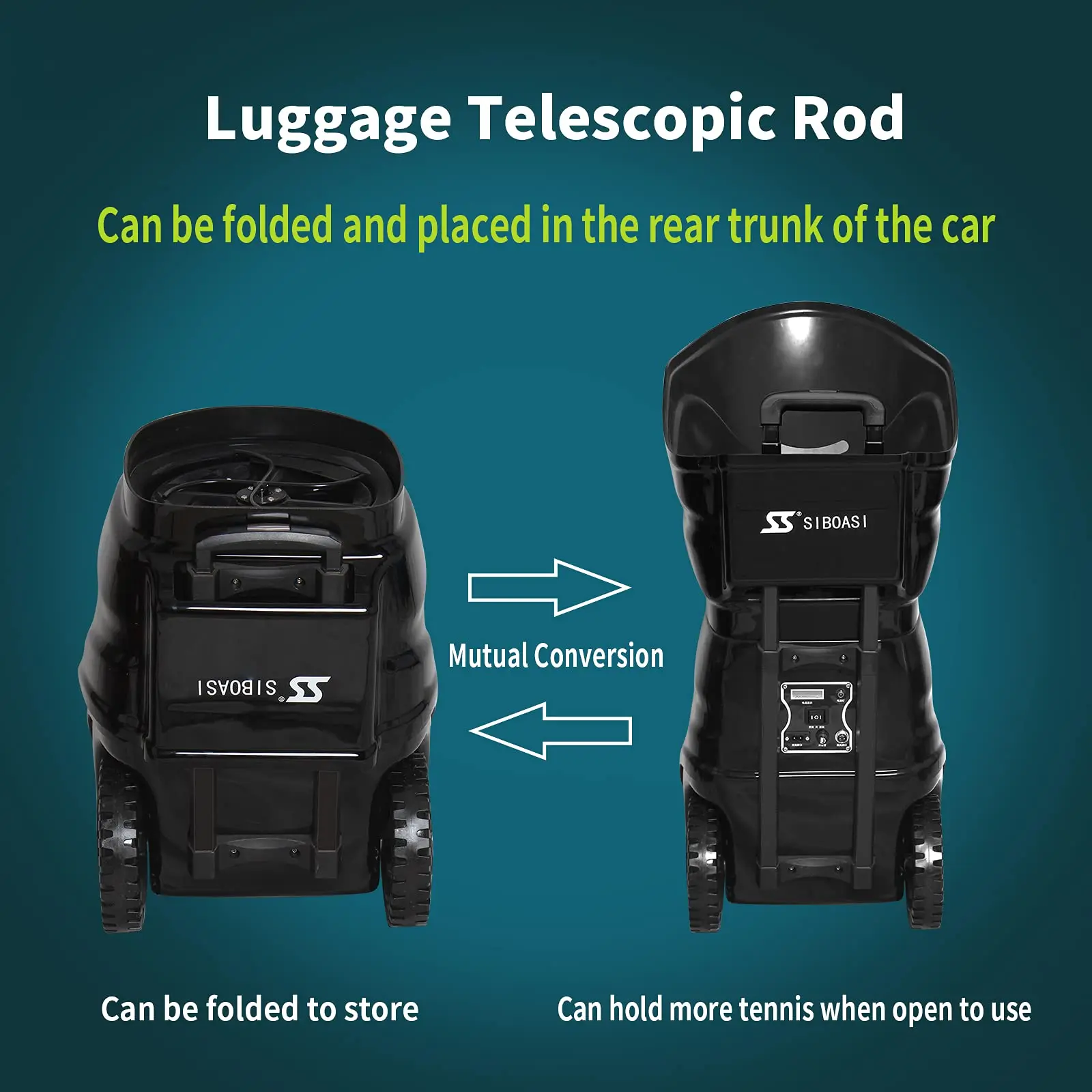 Good Quality Tennis Ball Machines APP Function SIBOASI  Automatic Tennis Training Machine with Battery