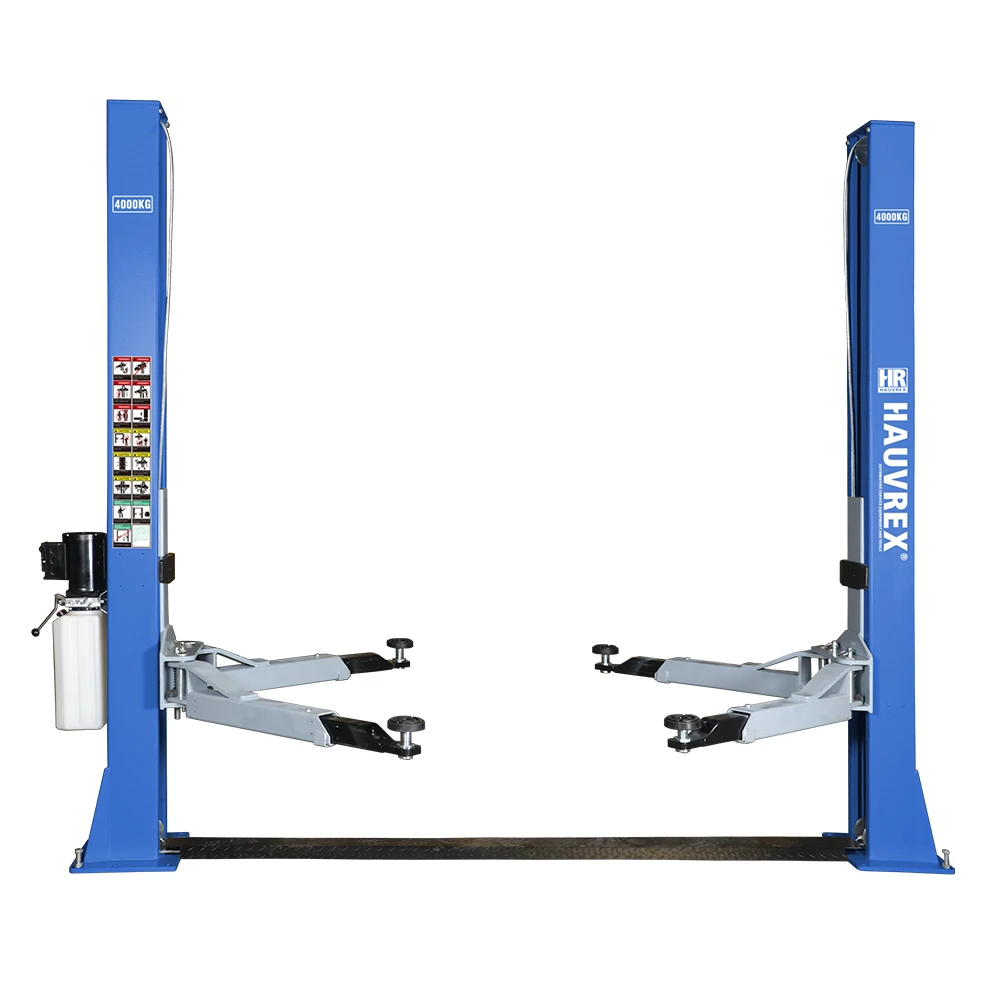 HTL2140 4000 кг грузоподъемность 2х стоечные подъемники для автомобилей с двойной боковой ручной разблокировки и ручным понижением рычаг
