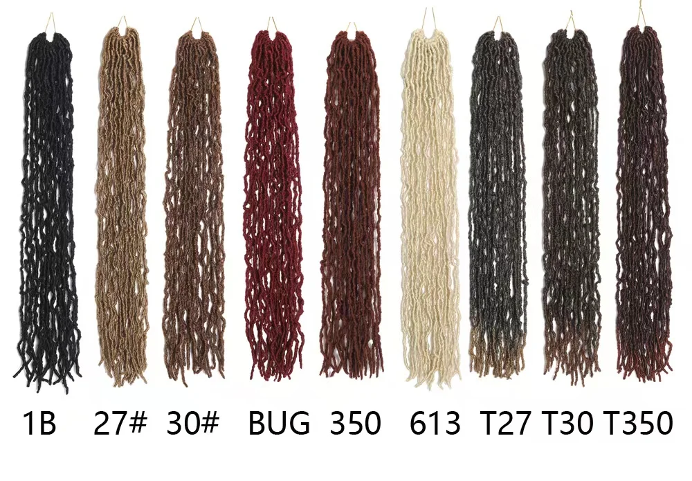 Crochet Hair  Goddess Faux Locs  Long Curly Dreadlocks Pre Looped 14 18 24 30 36 inches Soft Locs