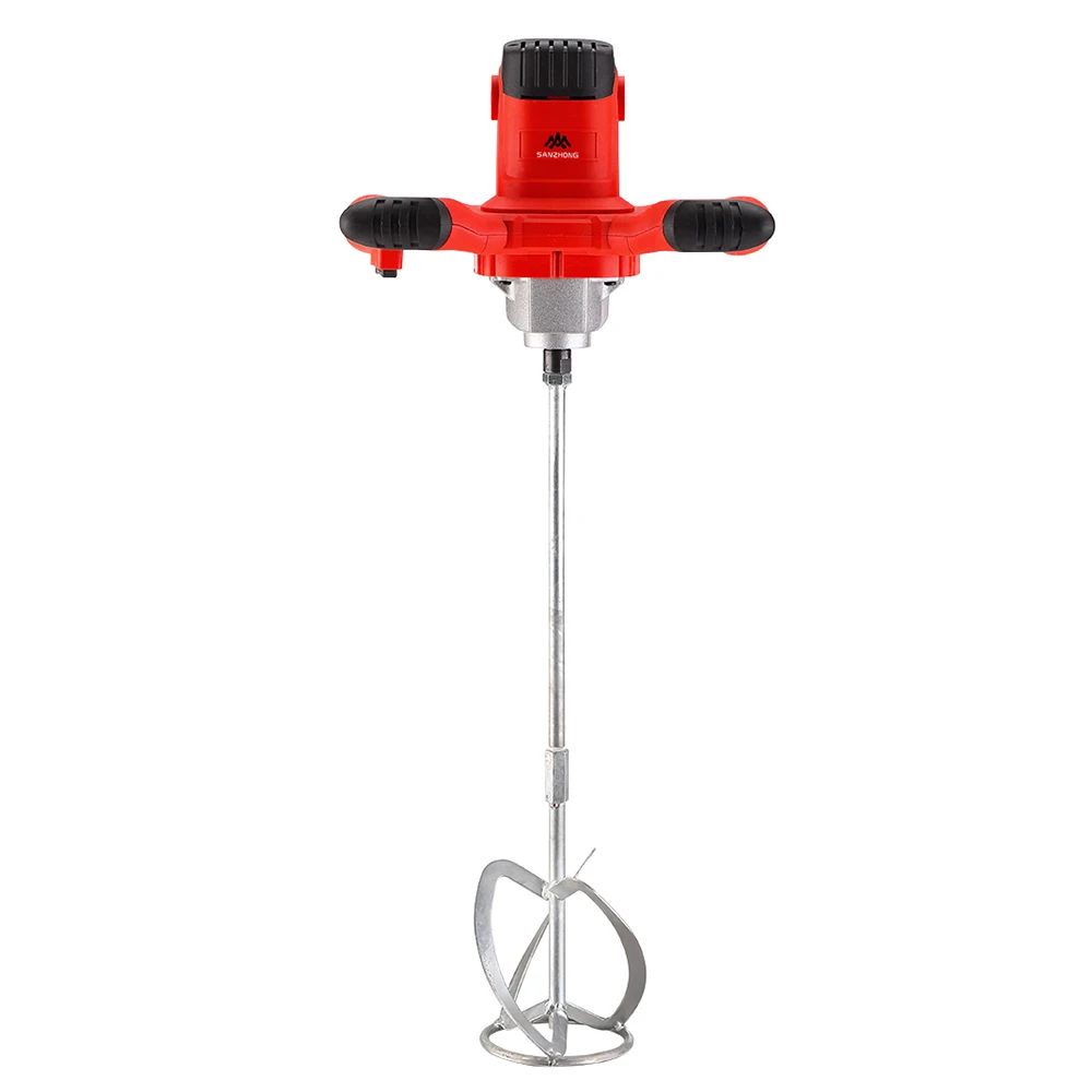 1200W Putty Powder Coating Electric Red Mixer Adjustable Speed High Speed Electric Paint Powder Mixer