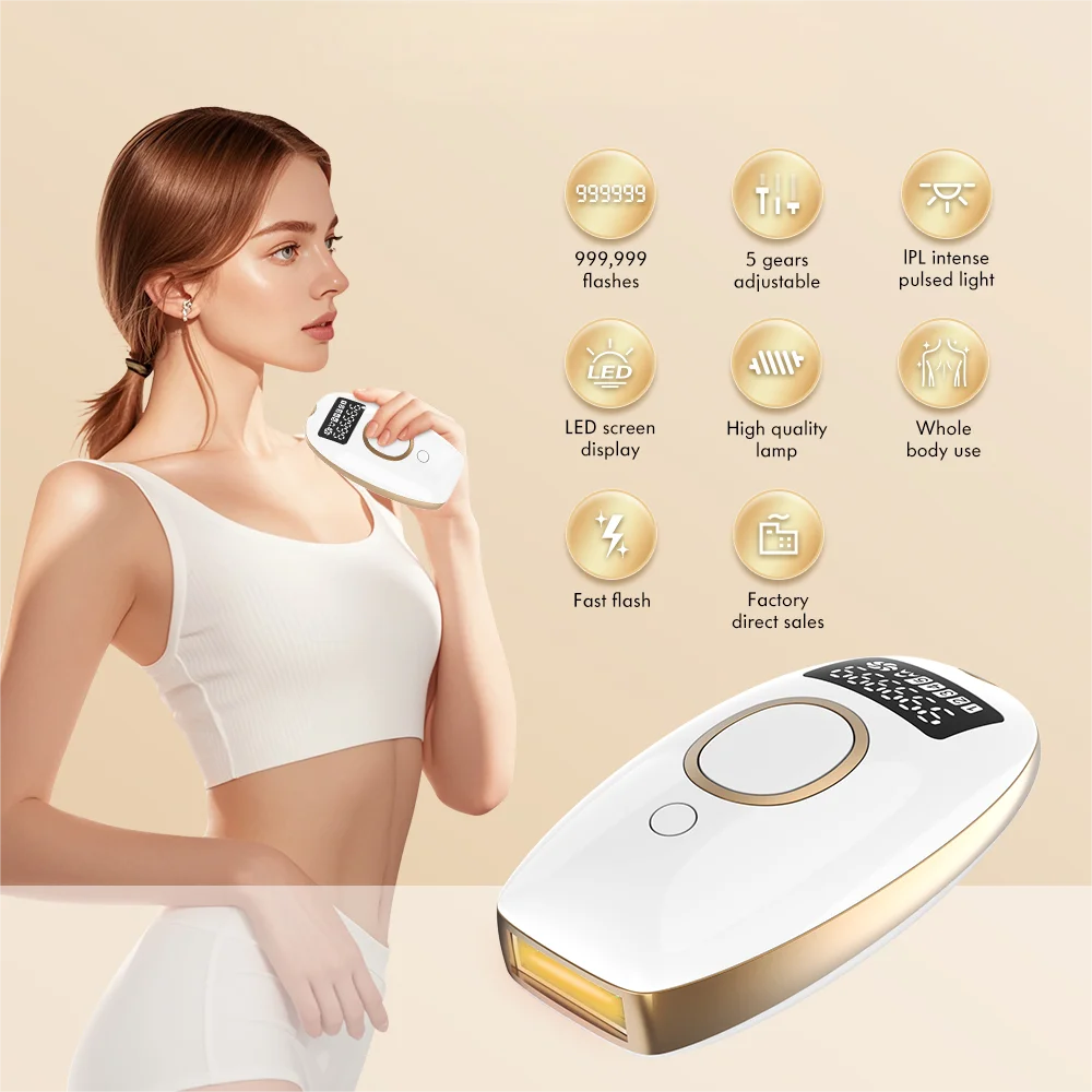 Patent Top Seller At-home Ipl Hair Removal Machine Handset Home Use Permanent Ipl Laser Hair Removal Device Epilator Appliances