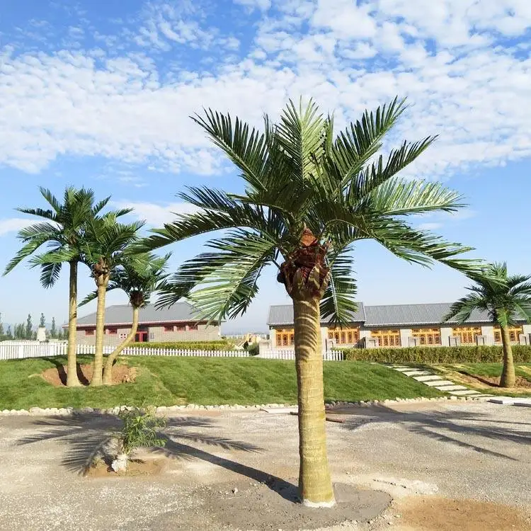 SPYHS29 Custom Size Artificial Coconut Palm Tree Arbre Fake Plant 100% Oem Odm One-Stop Procurement Services Art Space Design