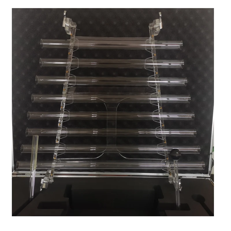 SIHE High Purity Tone 8 Notes Clear Crystal Meditation Harp With Alloy Carry Case For Music Performance