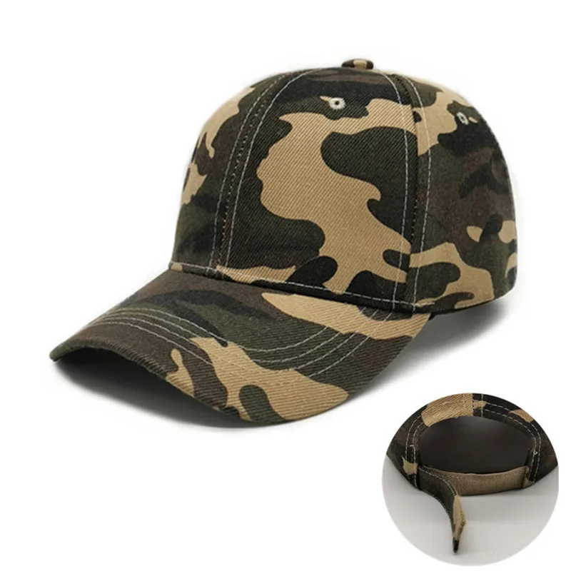 Promotional wholesale camouflage sport caps custom camo baseball cap hat