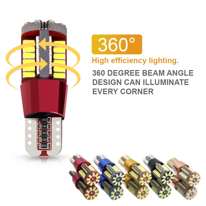 194 LED Bulbs Extremely Super Bright 3014 Chipset T10 LED for Car Truck Interior Dome Door License Plate Lights