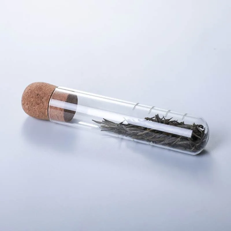 Tea Steeper Tea Infuser Glass Tube Tea Infuser With Cork