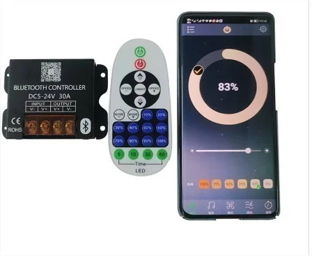 Silicone Neon LED Light Remote controller 12v Remote controller with 30A APP controller