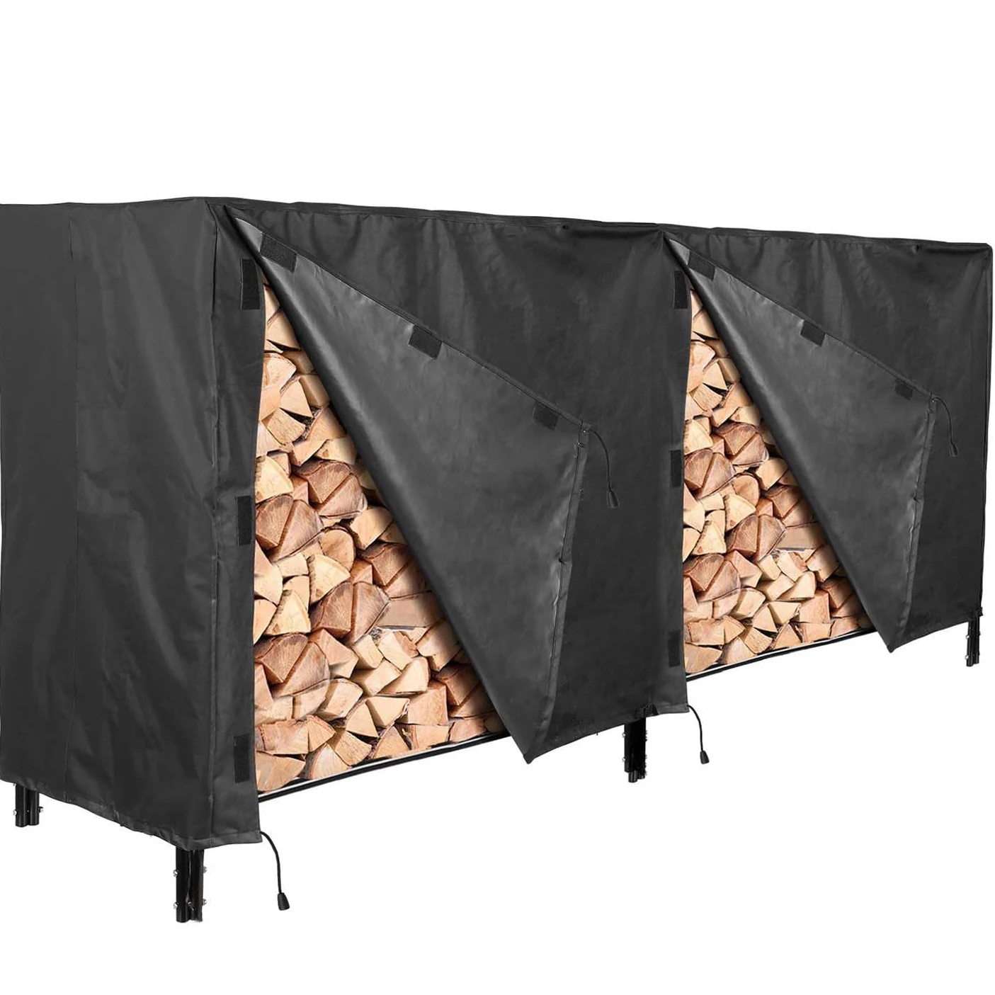 
Firewood Rack Cover Heavy Duty Waterproof Rectangle 10 