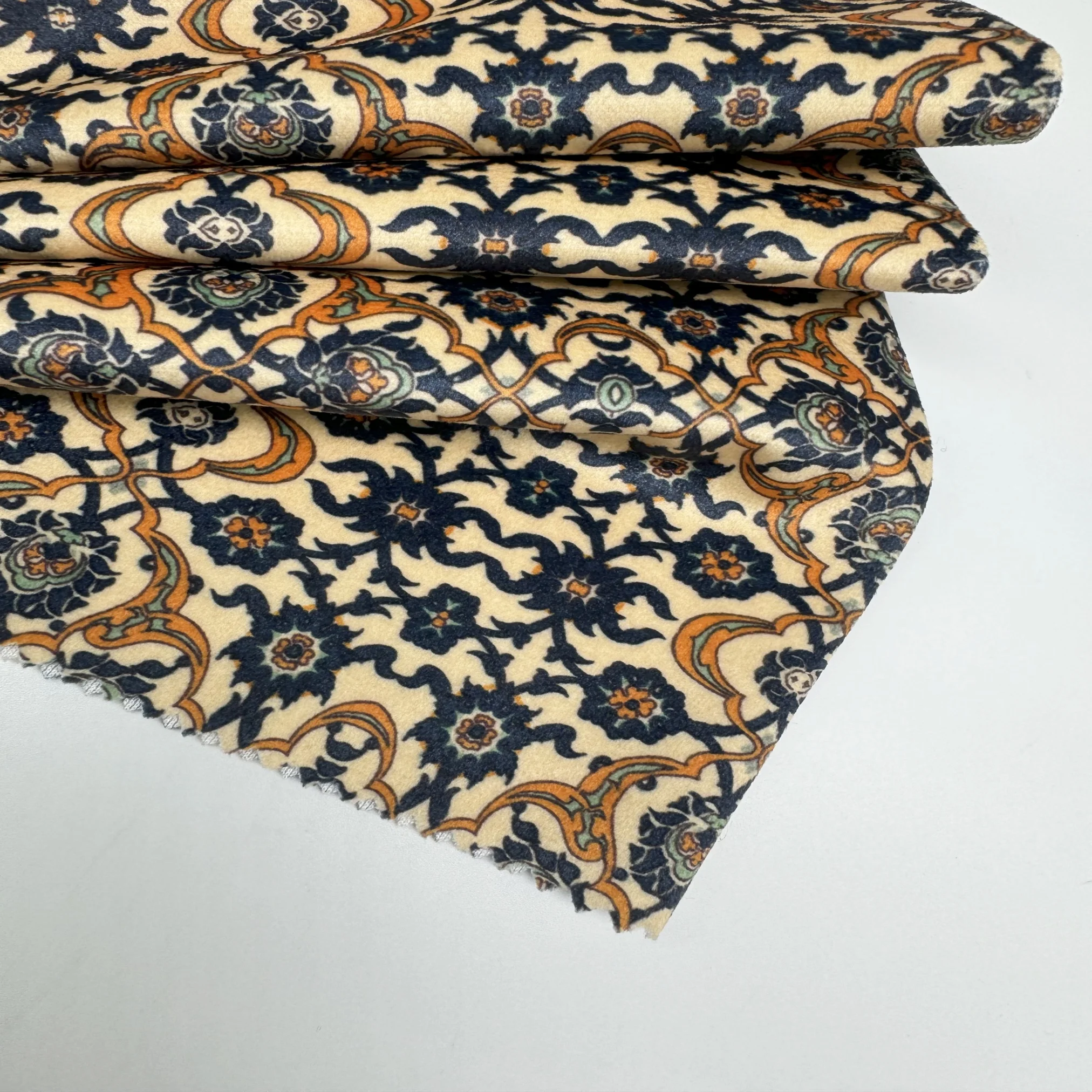 High quality 100 polyester Comfortable printing  holland velvet fabric For Upholstery Sofa And Cushion